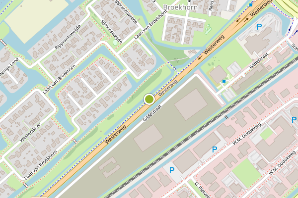 Ambulance-melding op Westerweg, Heerhugowaard op 1 augustus, kaart-overzicht