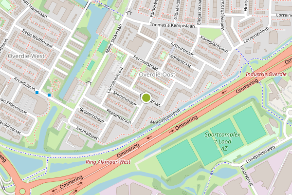 Ambulance-melding op Graalstraat, Alkmaar op 1 augustus, kaart-overzicht