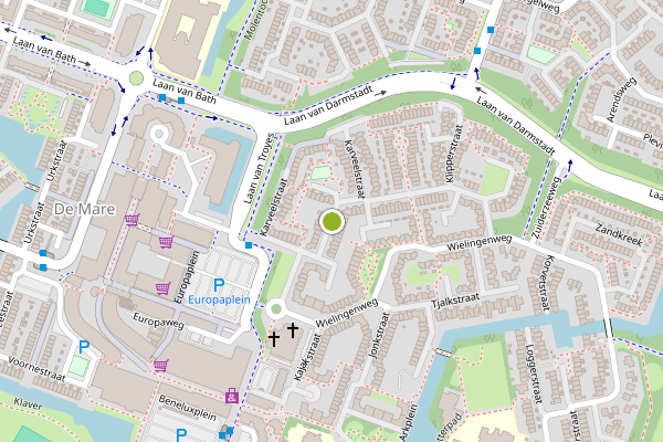 Ambulance-melding op Karveelstraat, Alkmaar op 1 augustus, kaart-overzicht