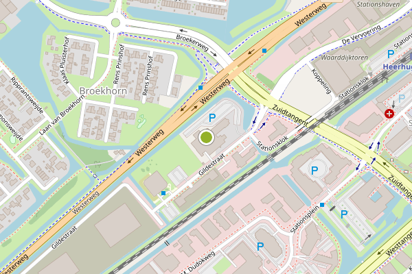 Ambulance-melding op Gildestraat, Heerhugowaard op 2 augustus, kaart-overzicht