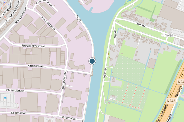 Politie-melding op Zeglis, Alkmaar op 2 augustus, kaart-overzicht