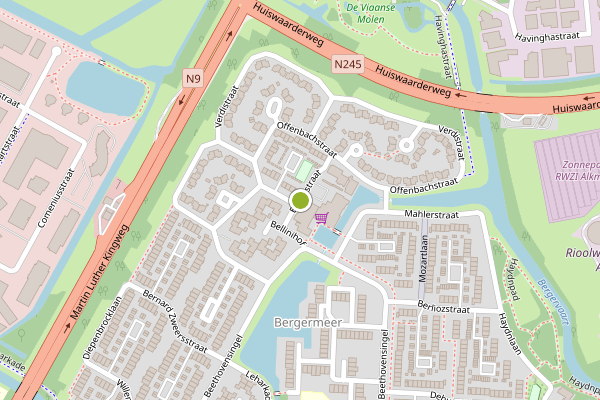 Ambulance-melding op Bellinistraat, Alkmaar op 2 augustus, kaart-overzicht