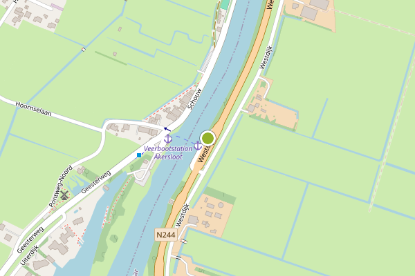 Ambulance-melding op Westdijk, Zuidschermer op 3 augustus, kaart-overzicht