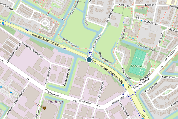 Politie-melding op Nieuwe Schermerweg, Alkmaar op 3 augustus, kaart-overzicht