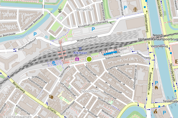 Ambulance-melding op Stationsweg, Alkmaar op 3 augustus, kaart-overzicht