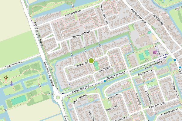 Ambulance-melding op Haagwinde, Oudkarspel op 3 augustus, kaart-overzicht