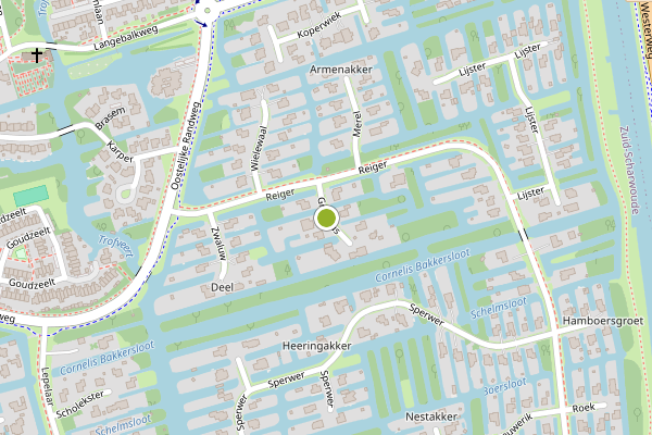 Ambulance-melding op Grasmus, Zuid-Scharwoude op 3 augustus, kaart-overzicht
