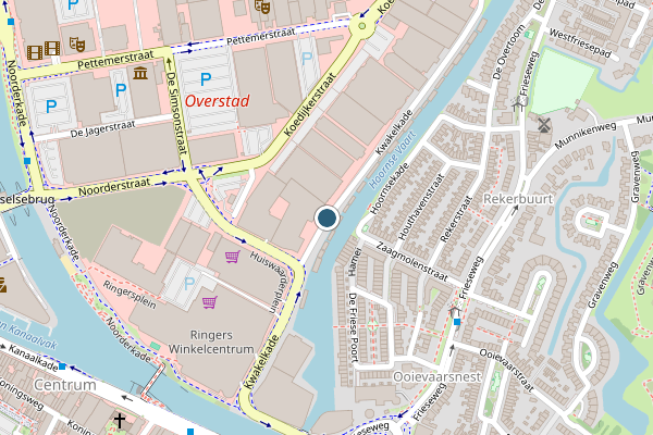 Politie-melding op Kwakelkade, Alkmaar op 3 augustus, kaart-overzicht
