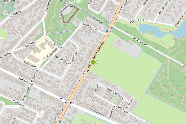 Ambulance-melding op Kennemerstraatweg, Heiloo op 3 augustus, kaart-overzicht