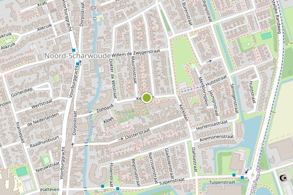 Ambulance-melding op Kerklaan, Noord-Scharwoude op 3 augustus, kaart-overzicht