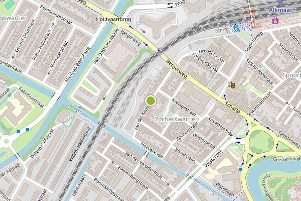 Ambulance-melding op Van der Kaaijstraat, Alkmaar op 4 augustus, kaart-overzicht