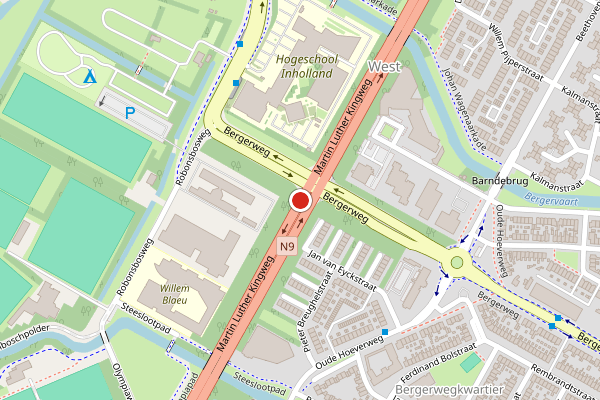 Brandweer-melding op Alkmaar op 4 augustus, kaart-overzicht