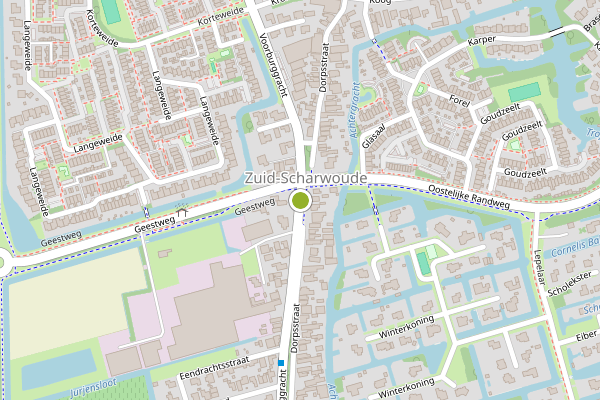 Ambulance-melding op Voorburggracht, Zuid-Scharwoude op 4 augustus, kaart-overzicht