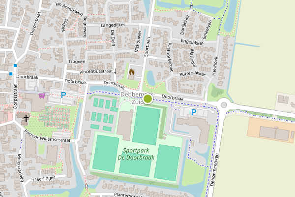 Ambulance-melding op Doorbraak, Warmenhuizen op 4 augustus, kaart-overzicht