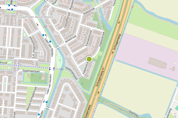 Ambulance-melding op Fideliostraat, Alkmaar op 5 augustus, kaart-overzicht
