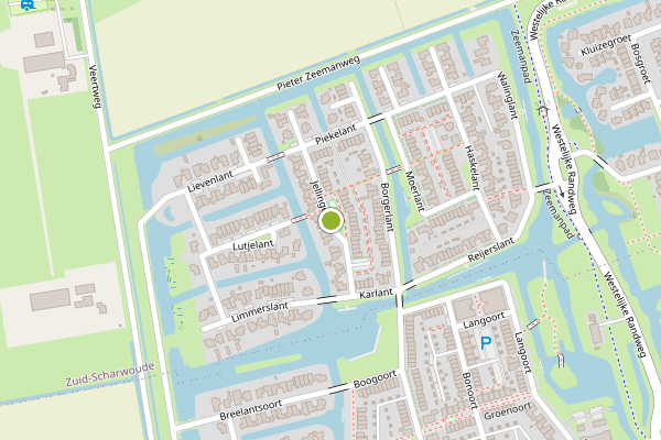 Ambulance-melding op Jellingelant, Zuid-Scharwoude op 5 augustus, kaart-overzicht