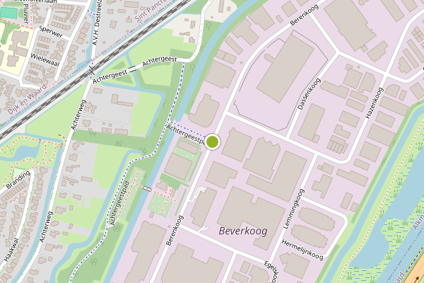 Ambulance-melding op Berenkoog, Alkmaar op 5 augustus, kaart-overzicht
