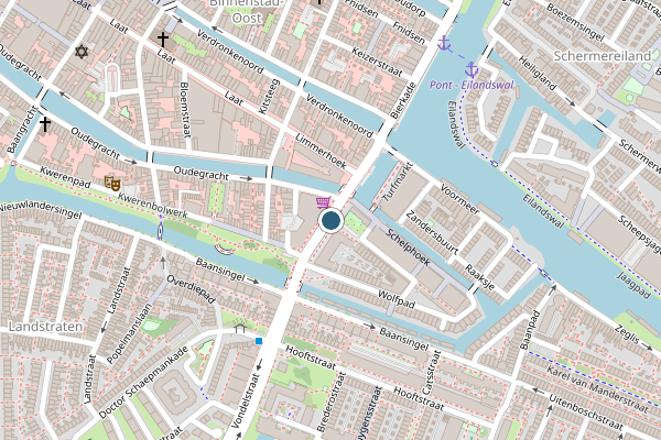 Politie-melding op Korte Vondelstraat, Alkmaar op 5 augustus, kaart-overzicht