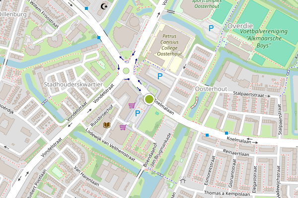 Ambulance-melding op Geert Groteplein, Alkmaar op 6 augustus, kaart-overzicht