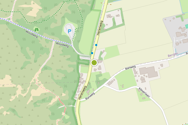 Ambulance-melding op Herenweg, Bergen NH op 6 augustus, kaart-overzicht