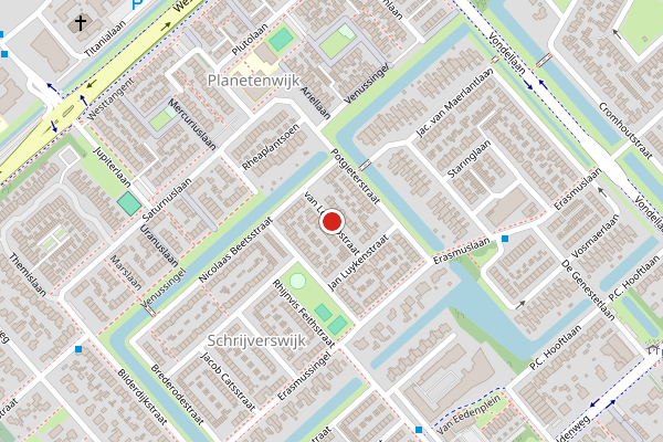 Brandweer-melding op van Lennepstraat, Heerhugowaard op 6 augustus, kaart-overzicht