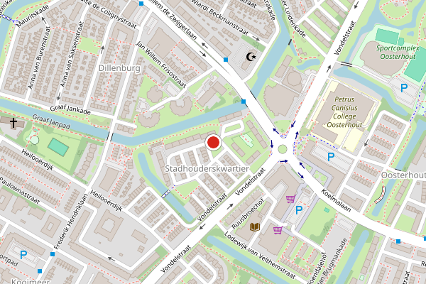 Brandweer-melding op Gijsbrechtstraat, Alkmaar op 7 augustus, kaart-overzicht