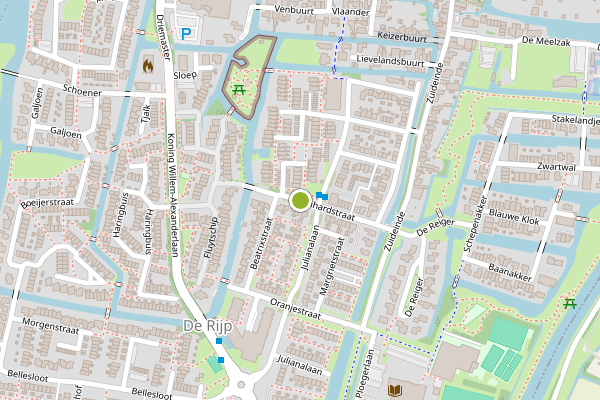 Ambulance-melding op Bernhardstraat, De Rijp op 7 augustus, kaart-overzicht