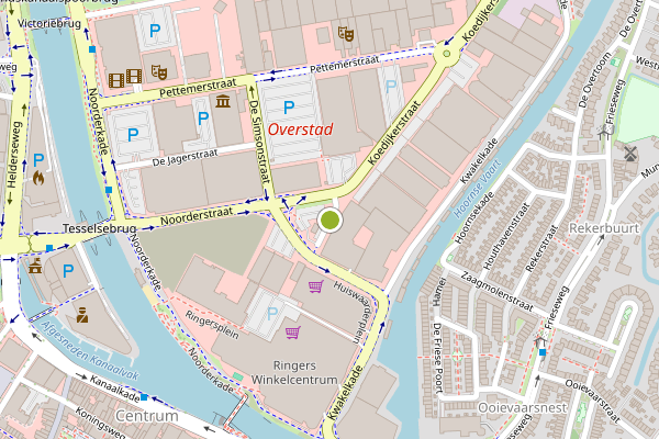 Ambulance-melding op Huiswaarderplein, Alkmaar op 28 mei, kaart-overzicht