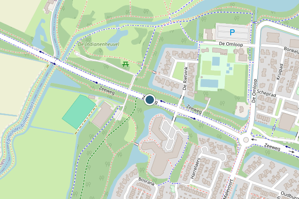 Politie-melding op Zeeweg, Heiloo op 25 mei, kaart-overzicht