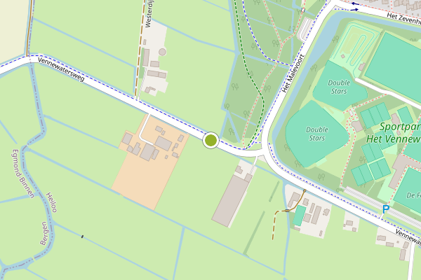 Ambulance-melding op Vennewatersweg, Heiloo op 24 mei, kaart-overzicht