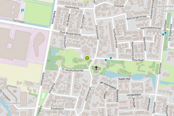 Ambulance-melding op Torenvenplein, Warmenhuizen op 27 mei, kaart-overzicht