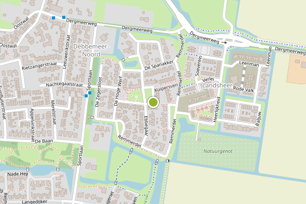 Ambulance-melding op Kuipersven, Warmenhuizen op 18 mei, kaart-overzicht