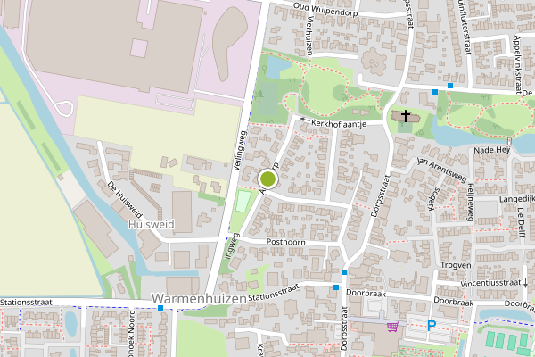 Ambulance-melding op Alingterp, Warmenhuizen op 10 mei, kaart-overzicht
