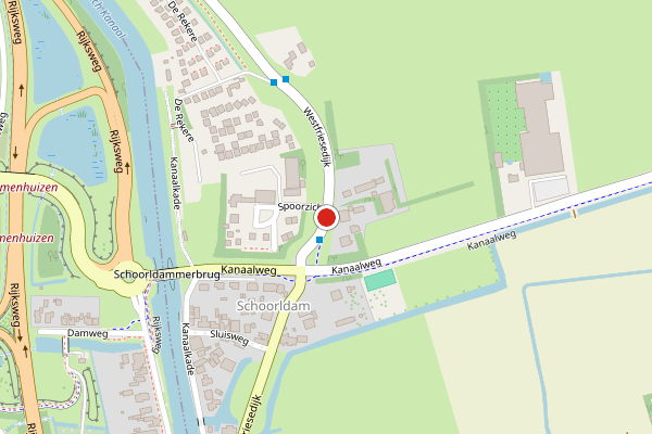 Brandweer-melding op Westfriesedijk, Warmenhuizen op 8 mei, kaart-overzicht