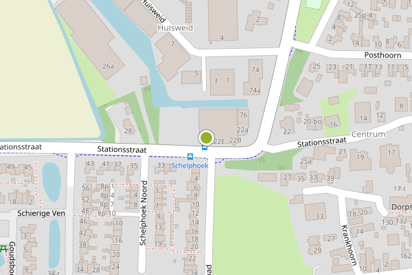 Ambulance-melding op Stationsstraat, Warmenhuizen op 1 mei, kaart-overzicht