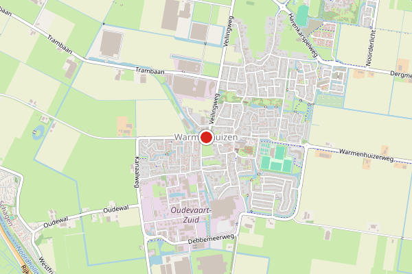 Brandweer-melding op Baljuw, Warmenhuizen op 27 april, kaart-overzicht