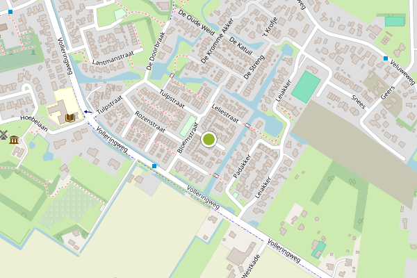 Ambulance-melding op Anjerstraat, Waarland op 6 mei, kaart-overzicht
