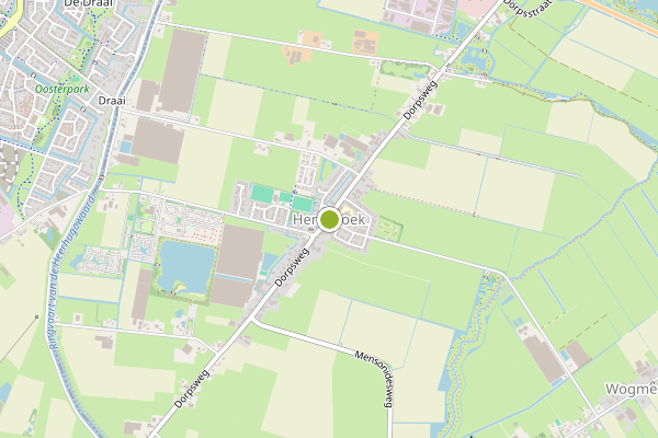 Ambulance-melding op Wogmeer, Hensbroek op 18 april, kaart-overzicht