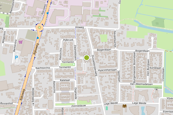 Ambulance-melding op Bloemenhof, Limmen op 6 mei, kaart-overzicht