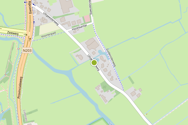Ambulance-melding op Uitgeesterweg, Limmen op 3 mei, kaart-overzicht