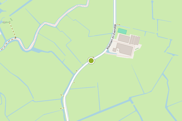 Ambulance-melding op Klaassen en Evendijk, Bergen NH op 24 mei, kaart-overzicht