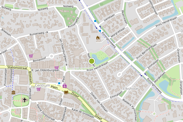 Ambulance-melding op Nassaulaan, Bergen NH op 24 mei, kaart-overzicht