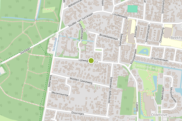 Ambulance-melding op Lijtweg, Bergen NH op 20 mei, kaart-overzicht