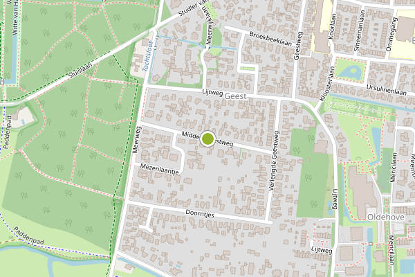 Ambulance-melding op Midden Geestweg, Bergen NH op 18 mei, kaart-overzicht