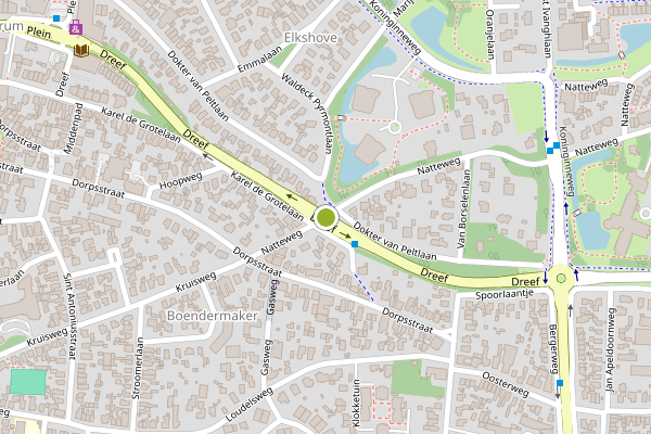 Ambulance-melding op Dreef, Bergen NH op 29 mei, kaart-overzicht