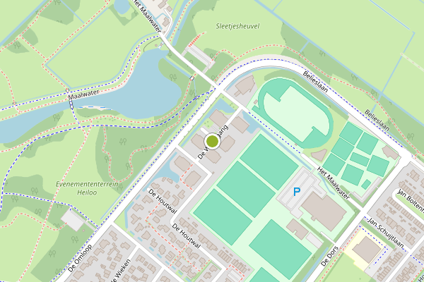 Ambulance-melding op De Watergang, Heiloo op 29 mei, kaart-overzicht