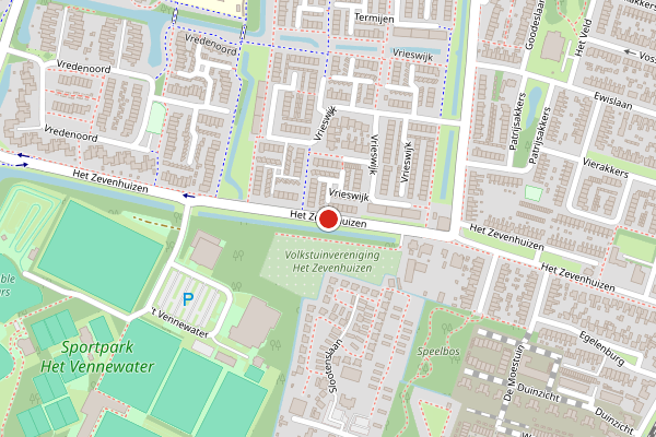 Brandweer-melding op Het Zevenhuizen, Heiloo op 29 mei, kaart-overzicht