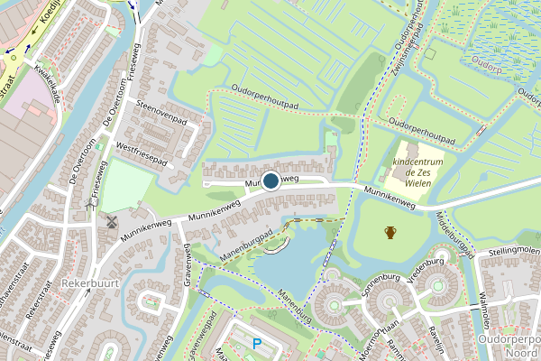 Politie-melding op Munnikenweg, Alkmaar op 29 mei, kaart-overzicht