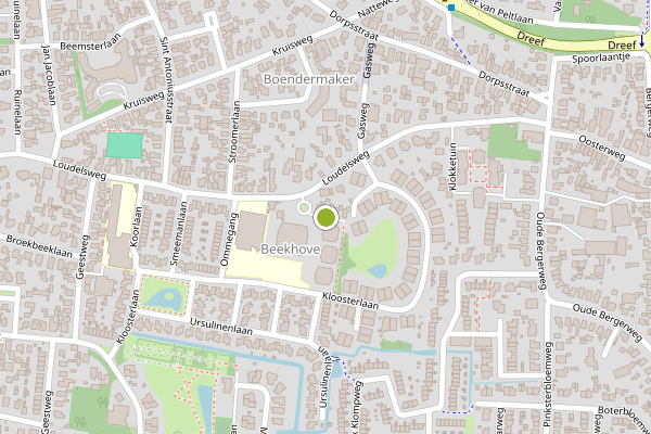 Ambulance-melding op Kloostertuin, Bergen NH op 30 mei, kaart-overzicht