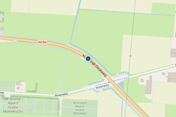 Politie-melding op Kamerlingh Onnesweg, Heerhugowaard op 30 mei, kaart-overzicht